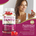 Katherine & Clark Panto Gold Vitamin B5 Biotin Gummies for Hair, Skin & Nails - image 4