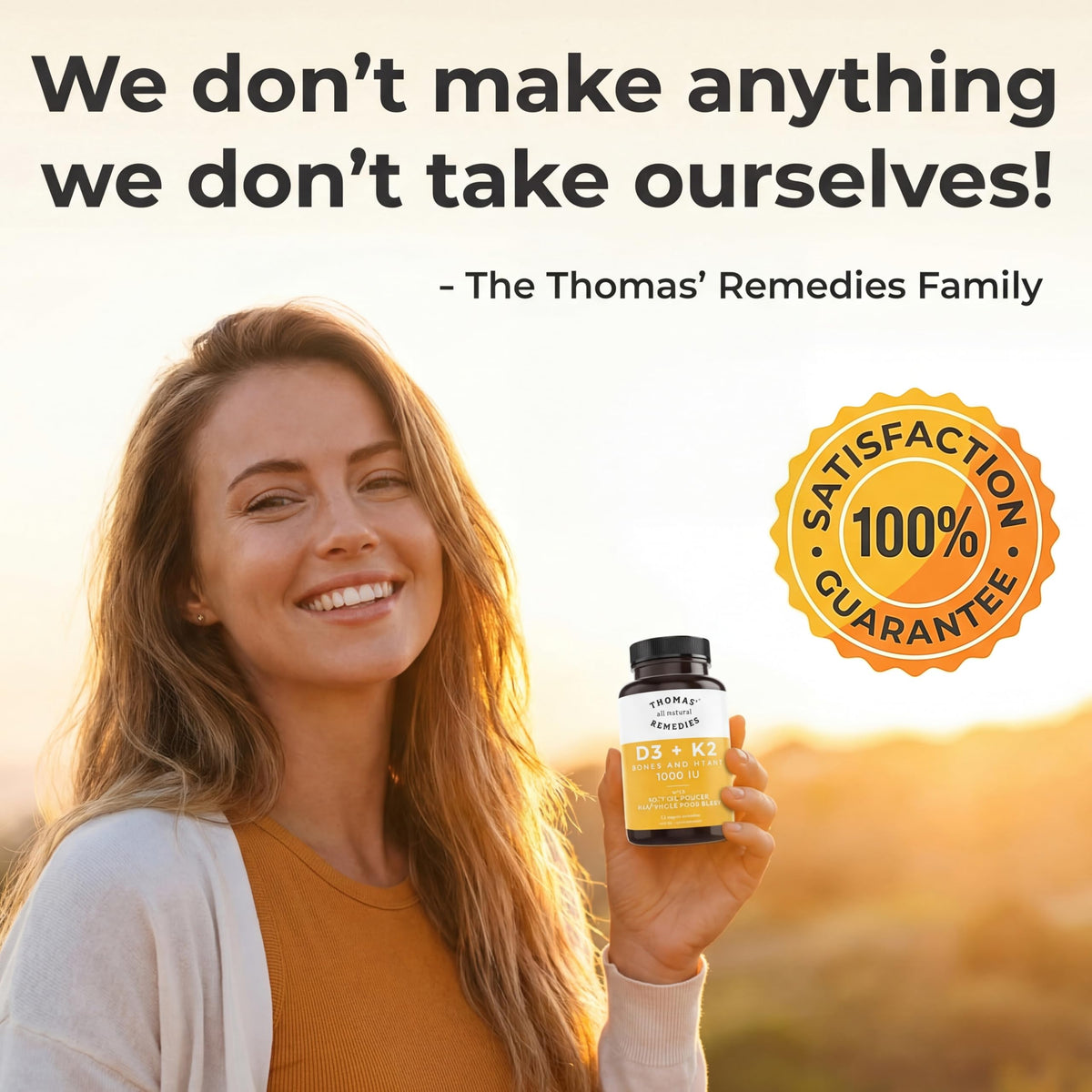 Thomas' All-Natural Remedies D3 + K2 1000 IU - 120 Capsules - image 9