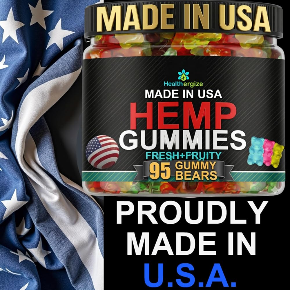 Healthergize Hemp Gummies for Sleep - 95 Gummies - image 3