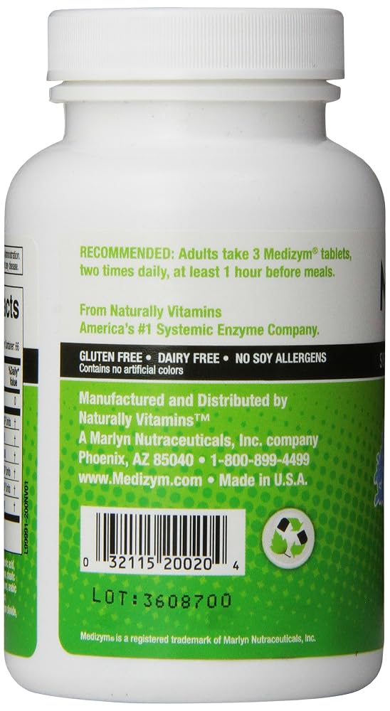Medizym Medizym Systemic Enzyme Tablets - image 3