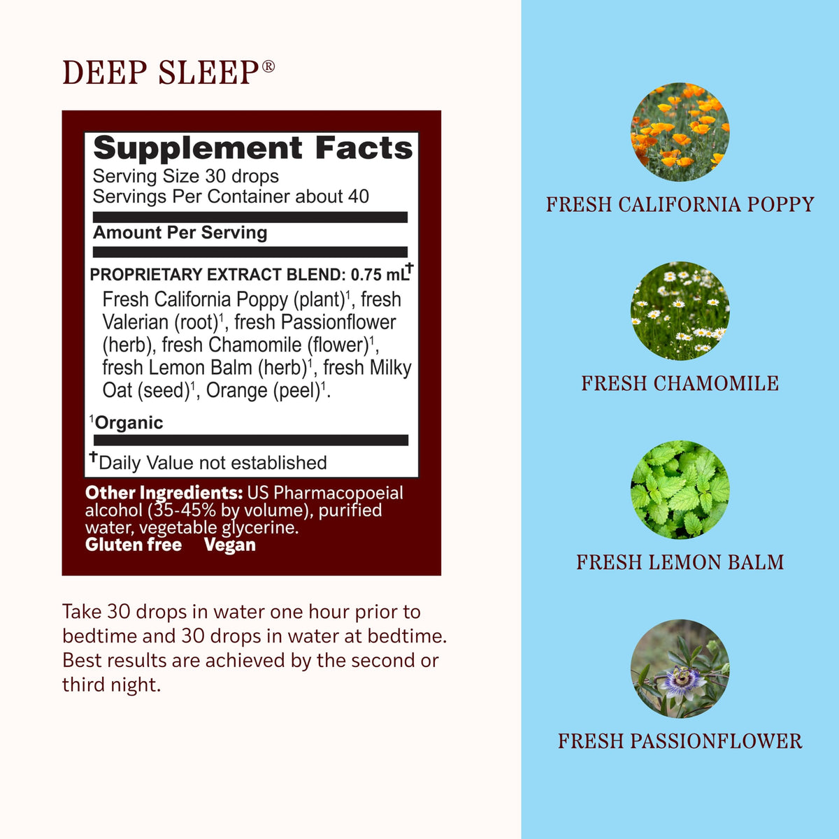 Herbs Etc. - Deep Sleep - Natural Herbal Supplement - Non-Habit