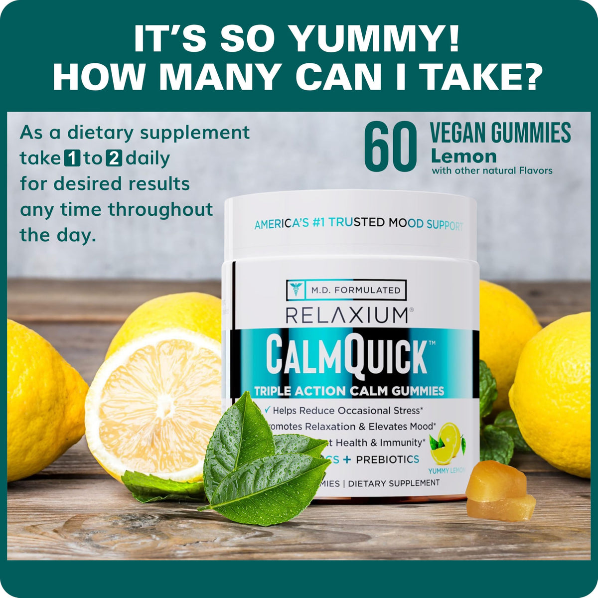 Relaxium Calm Gummies with L-Theanine, Magnesium & B6 - 60ct - image 4