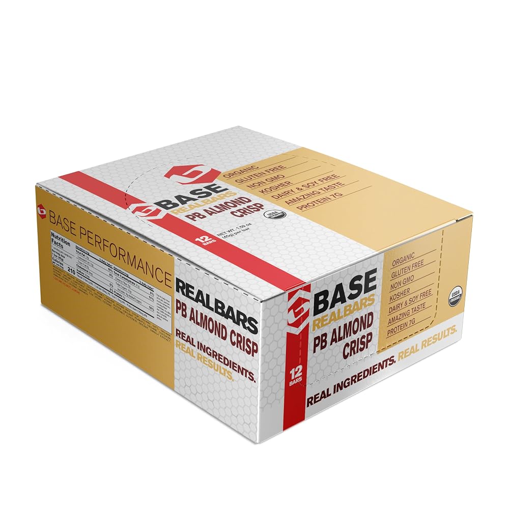 BASE Performance Crisp Almond Peanut Butter Bars - 12 Count - image 2