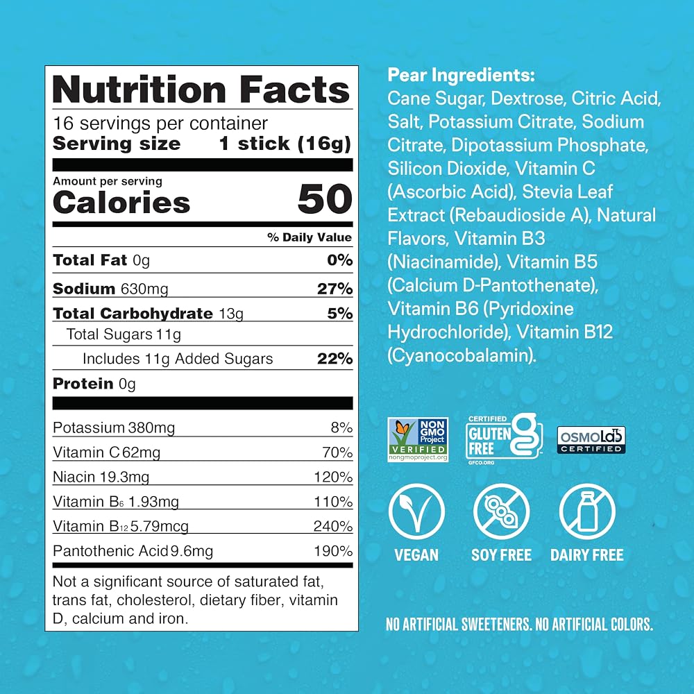 Liquid I.V. Hydration Multiplier Pear Electrolyte Powder - 48 Packets - image 6