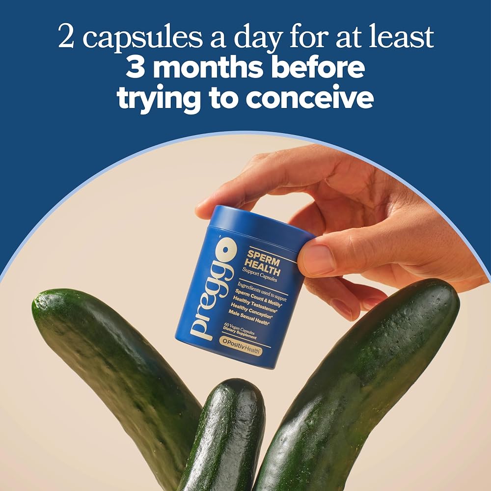 O Positiv PREGGO Sperm Health Support Capsules - 60 Count - image 4