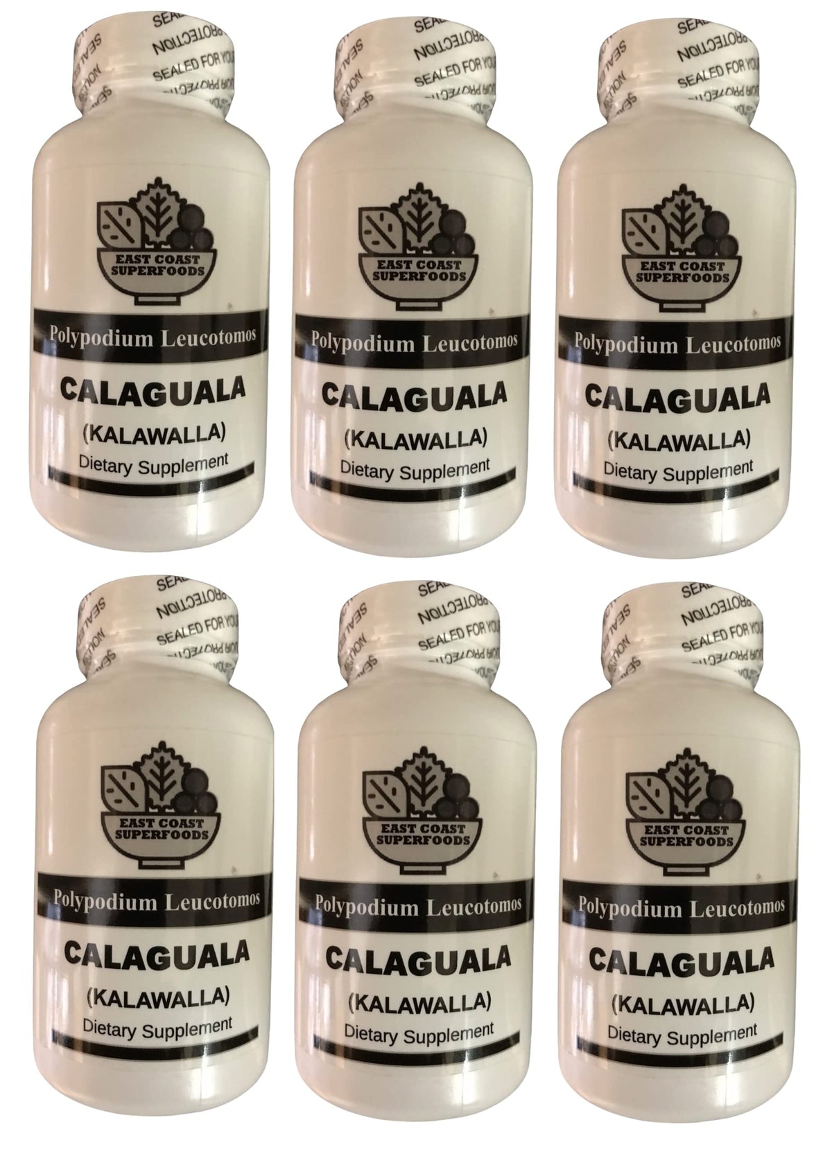 Generic Calaguala 500 mg Polypodium Leucotomos Capsules - 100 Count