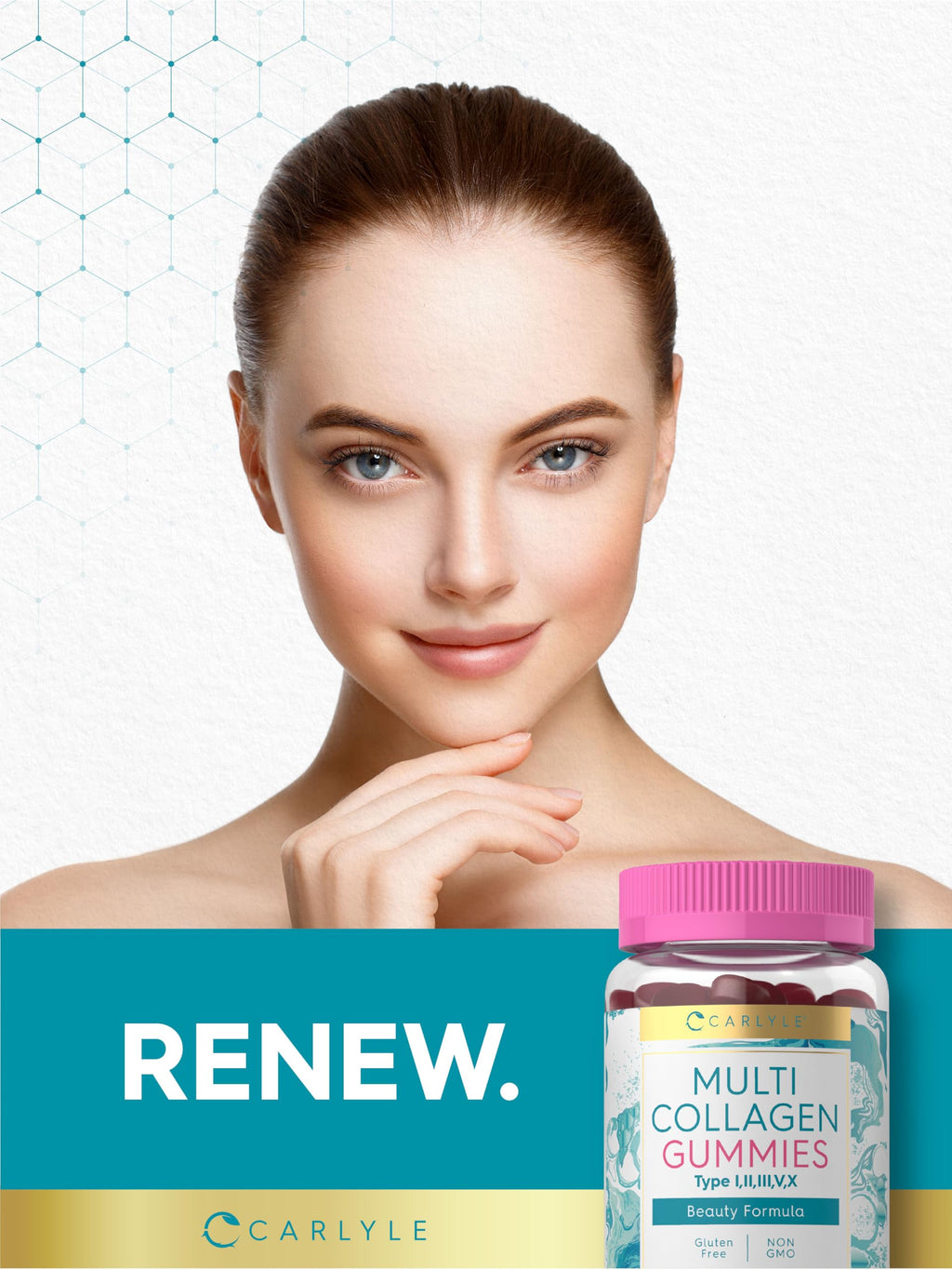 Carlyle Collagen Peptides Multi Collagen Complex Gummies - 60 Count - image 7