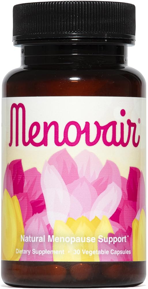 Menovair Natural Menopause Support Supplement for Women - 30 Vegetarian Capsules