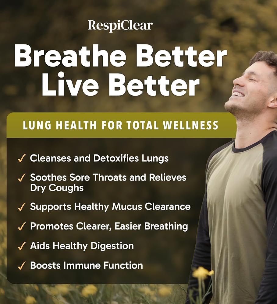 RESPICLEAR Mullein Drops with Ginger & Lemon for Lung Health - 2 Fl Oz - image 2