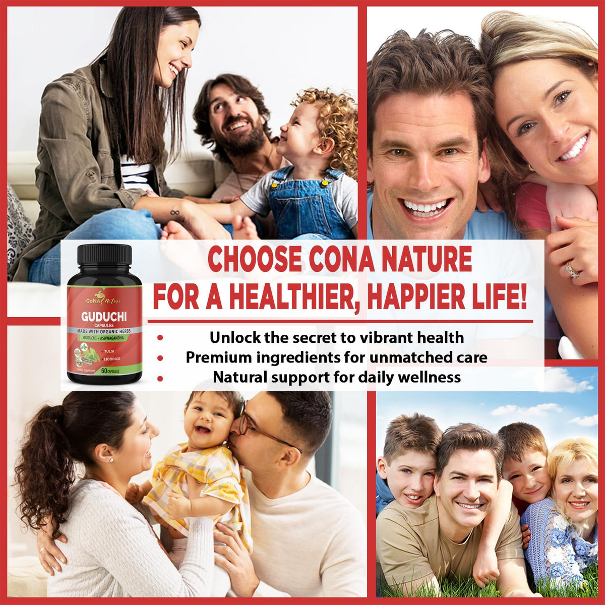 Cona Nature Giloy Guduchi Extract with Ashwagandha - 60 Vegetarian Capsules - image 6