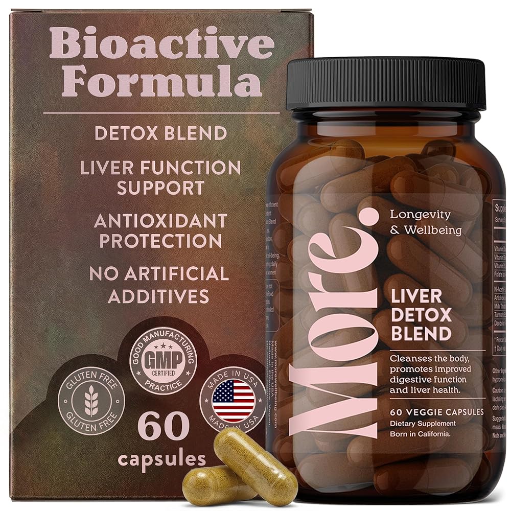 More. Longevity & Wellbeing Liver Detox Cleanse Supplement - 60 Capsules