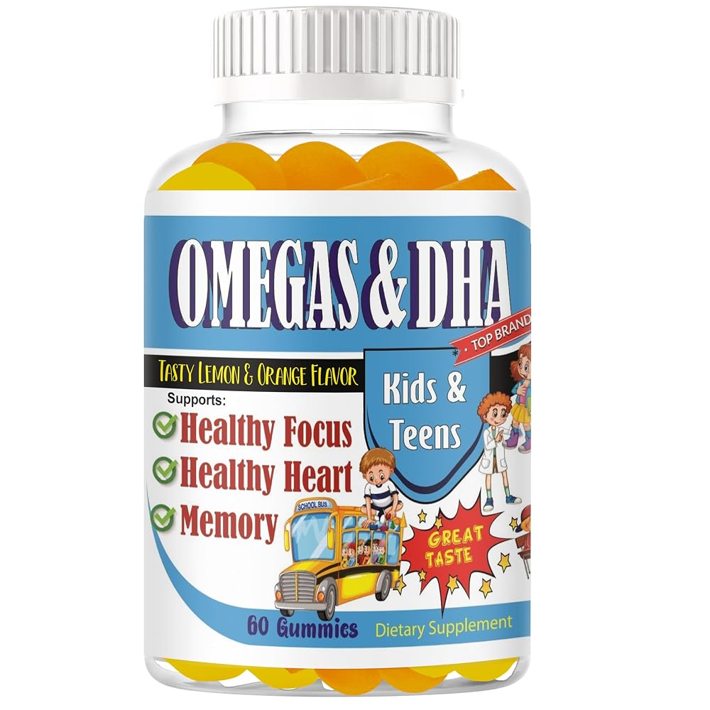 Celebrity LifeStyle Kids Omega 3 DHA Gummies Brain Support - 60 Count