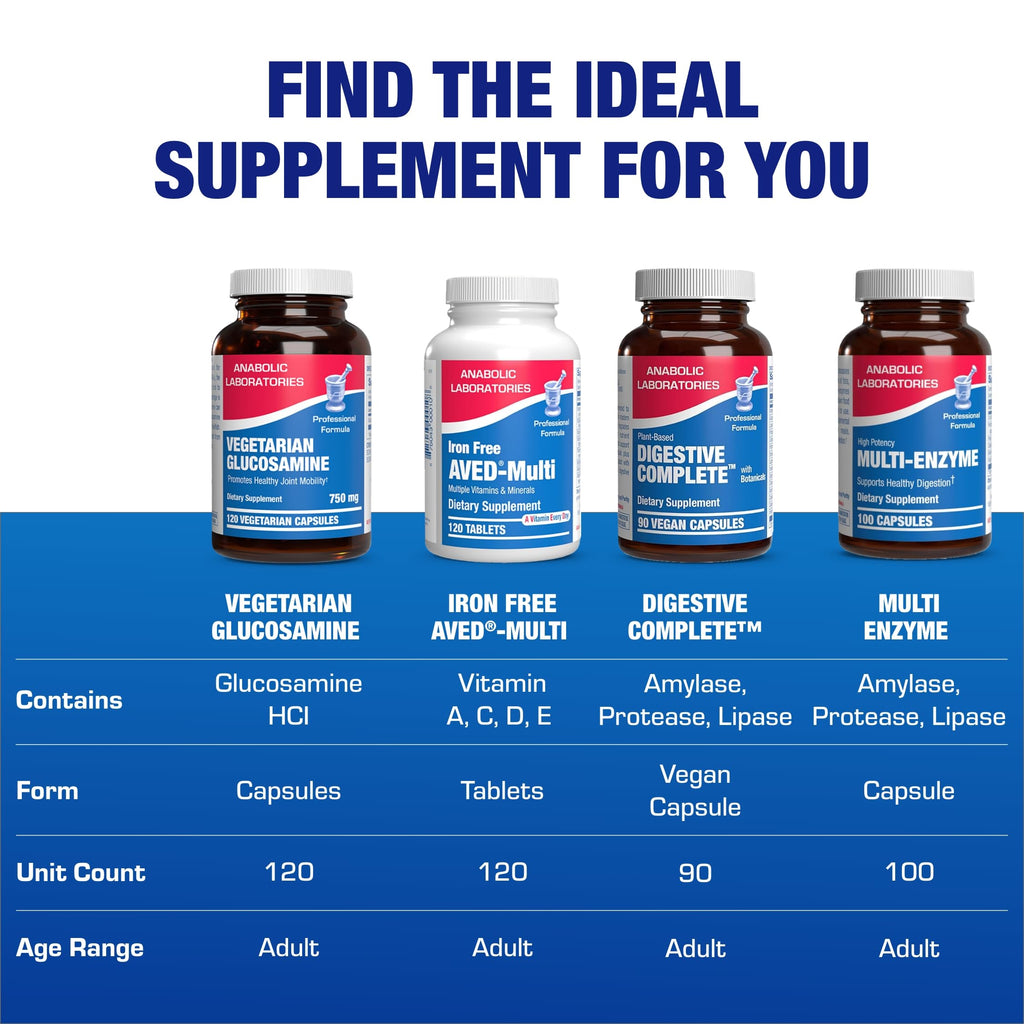Anabolic Laboratories Vegan Glucosamine Joint Health Supplement - 120 Capsules - image 8
