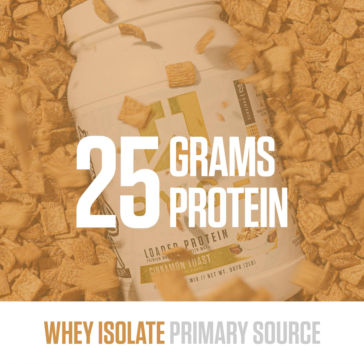 RYSE Up Supplements Loaded Protein Powder Cinnamon Toast - 27 Servings - image 3