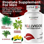 "N/A" Hallusa Hallvigor Prostate Health Men's Multivitamin - 60 Capsules - image 2