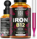New Elements Liquid Iron Supplement with Vitamin B12 - 2 Fl Oz