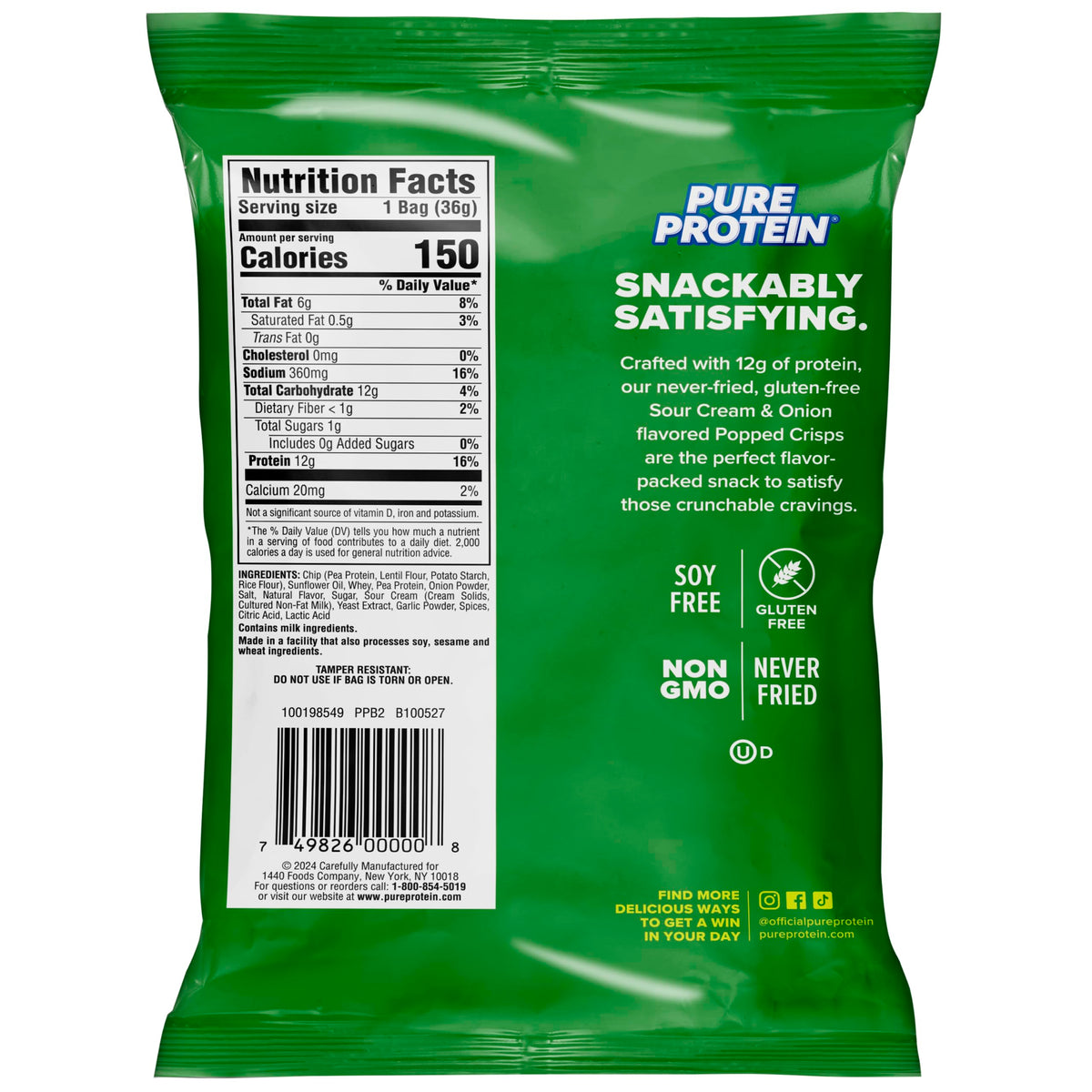 Pure Protein Pop Crisps