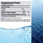 ANDREW LESSMAN Marine Collagen Peptides Powder and MSM Servings