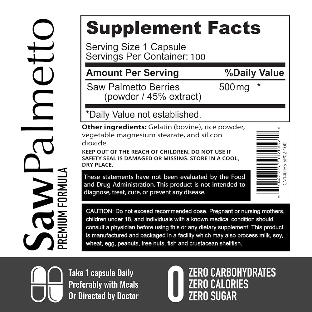 Afterave Essentials Saw Palmetto Premium Hair Growth - 100 Capsules - image 4