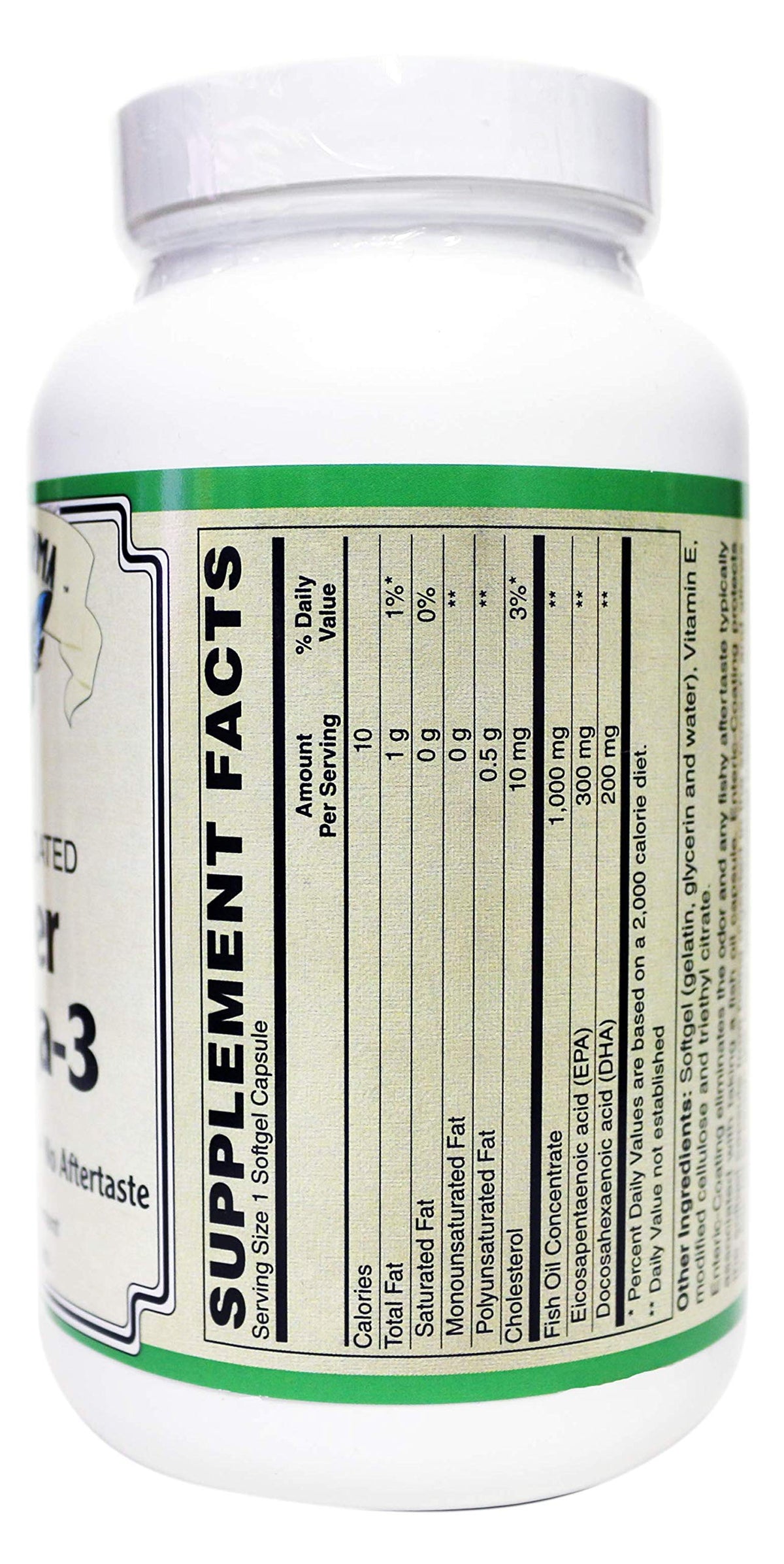 AlchePharma Enteric-Coated Super Omega-3 1000mg - 60 Softgels - image 2