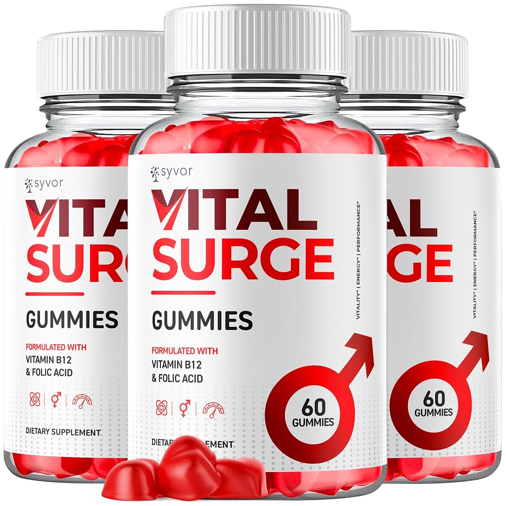 Syvor Vital Surge Gummies All-Natural Supplement - 180 Gummies