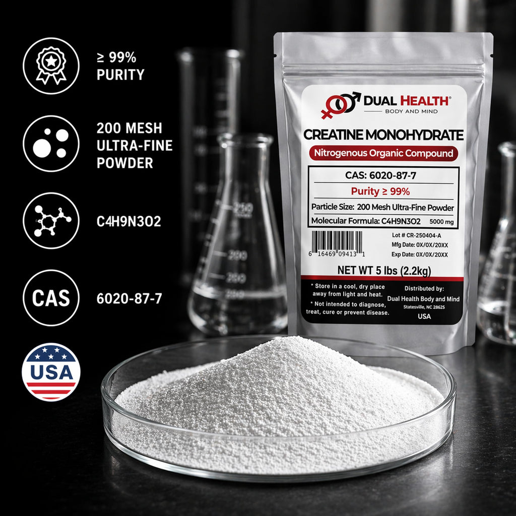 Dual Health Creatine Monohydrate Powder - 8 oz - image 5