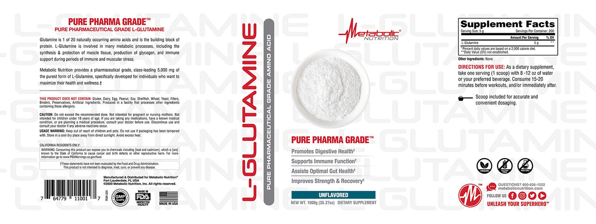 Metabolic Nutrition Glutamine