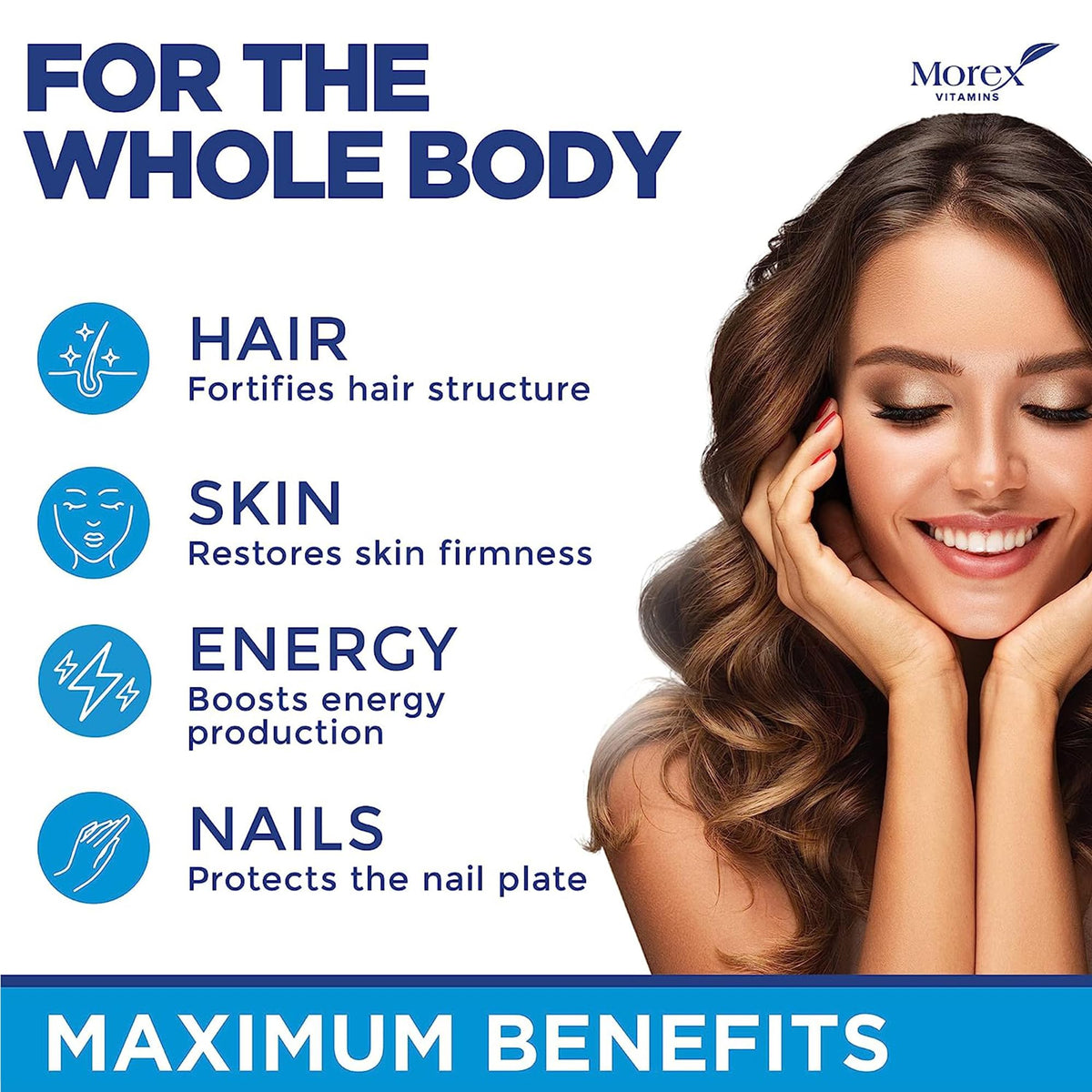 MOREX VITAMINS Biotin Collagen Keratin Supplement
