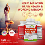 MILANIA Antarctic Krill Oil 500mg Omega-3 - 120 Softgels - image 4