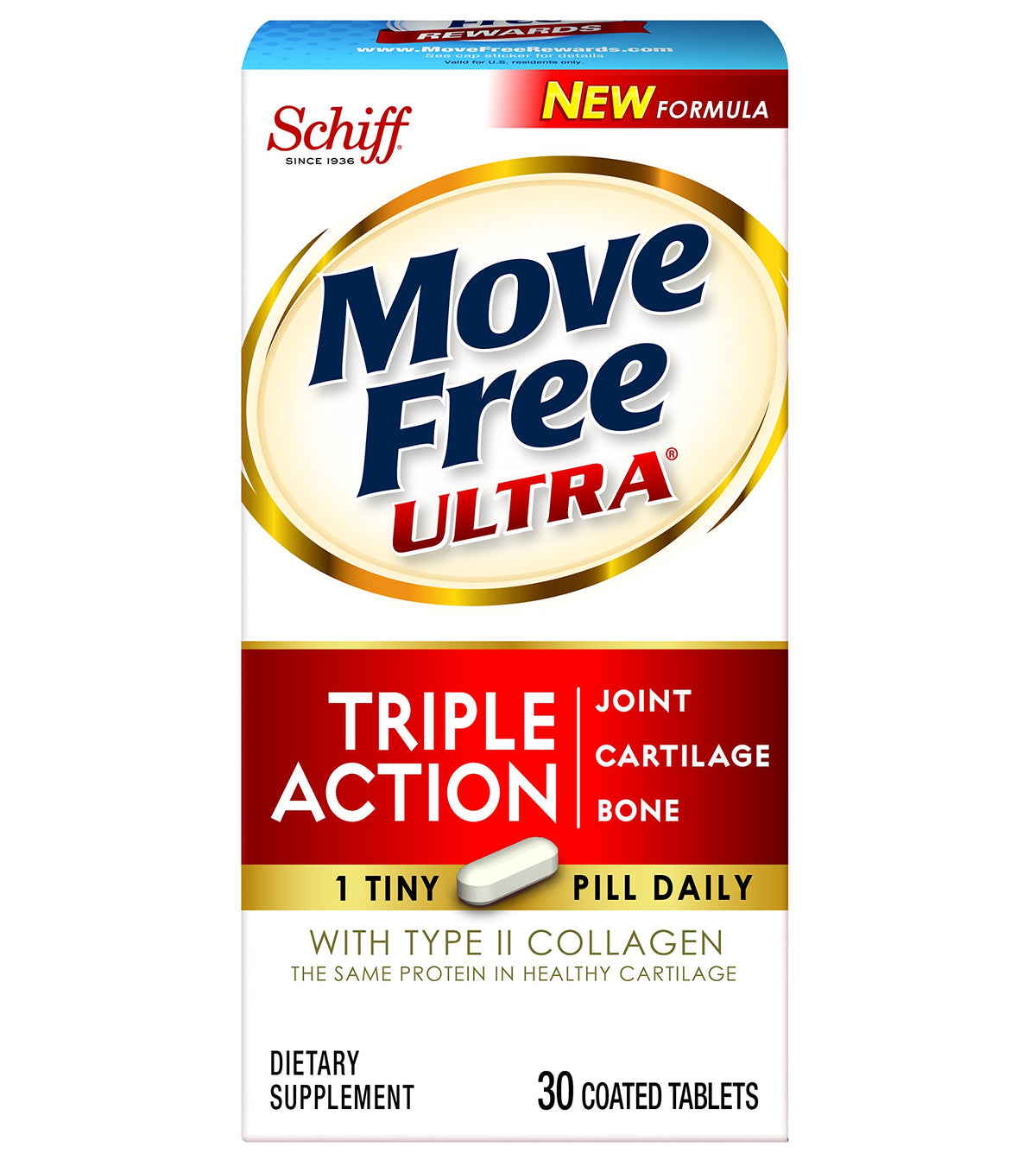 Move Free Ultra Triple Action Joint Health Supplement - 30 Tablets