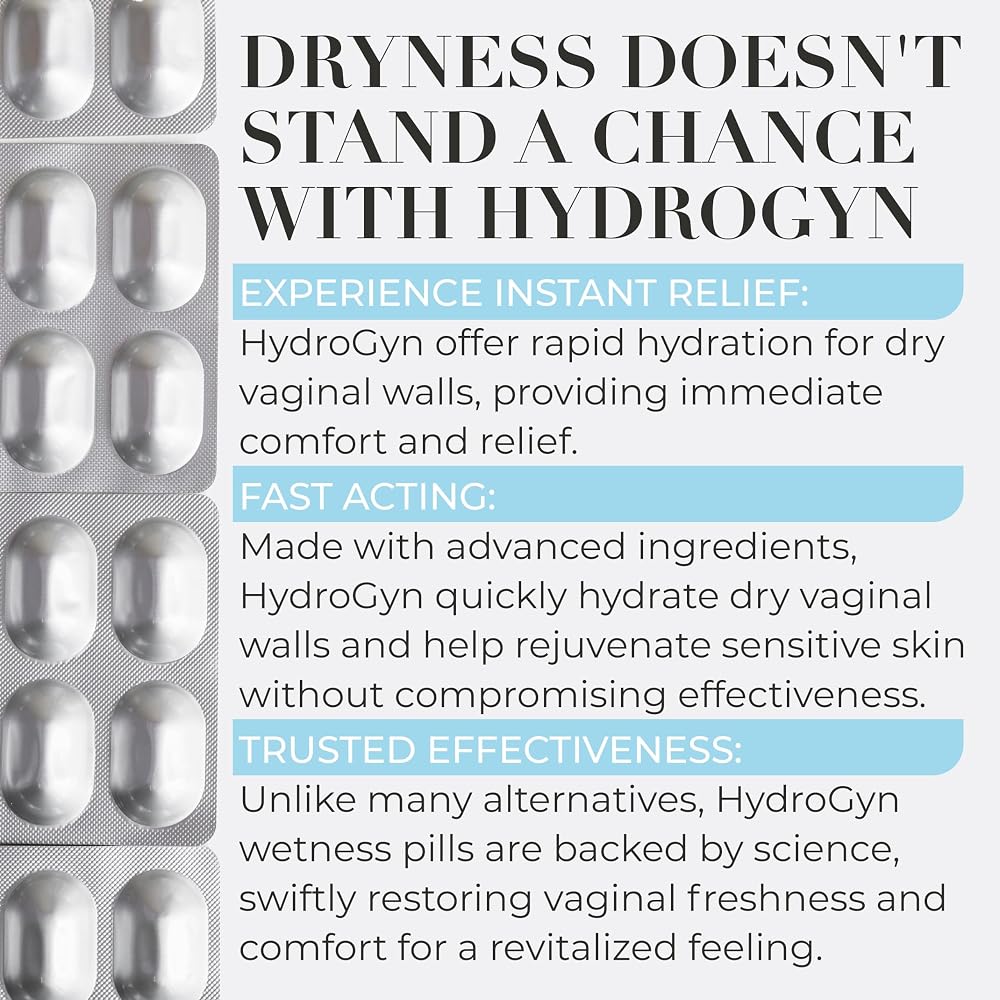 Terramed Hydro Gyn Vaginal Moisturizer Pills with Slippery Elm - 60 Capsules - image 3