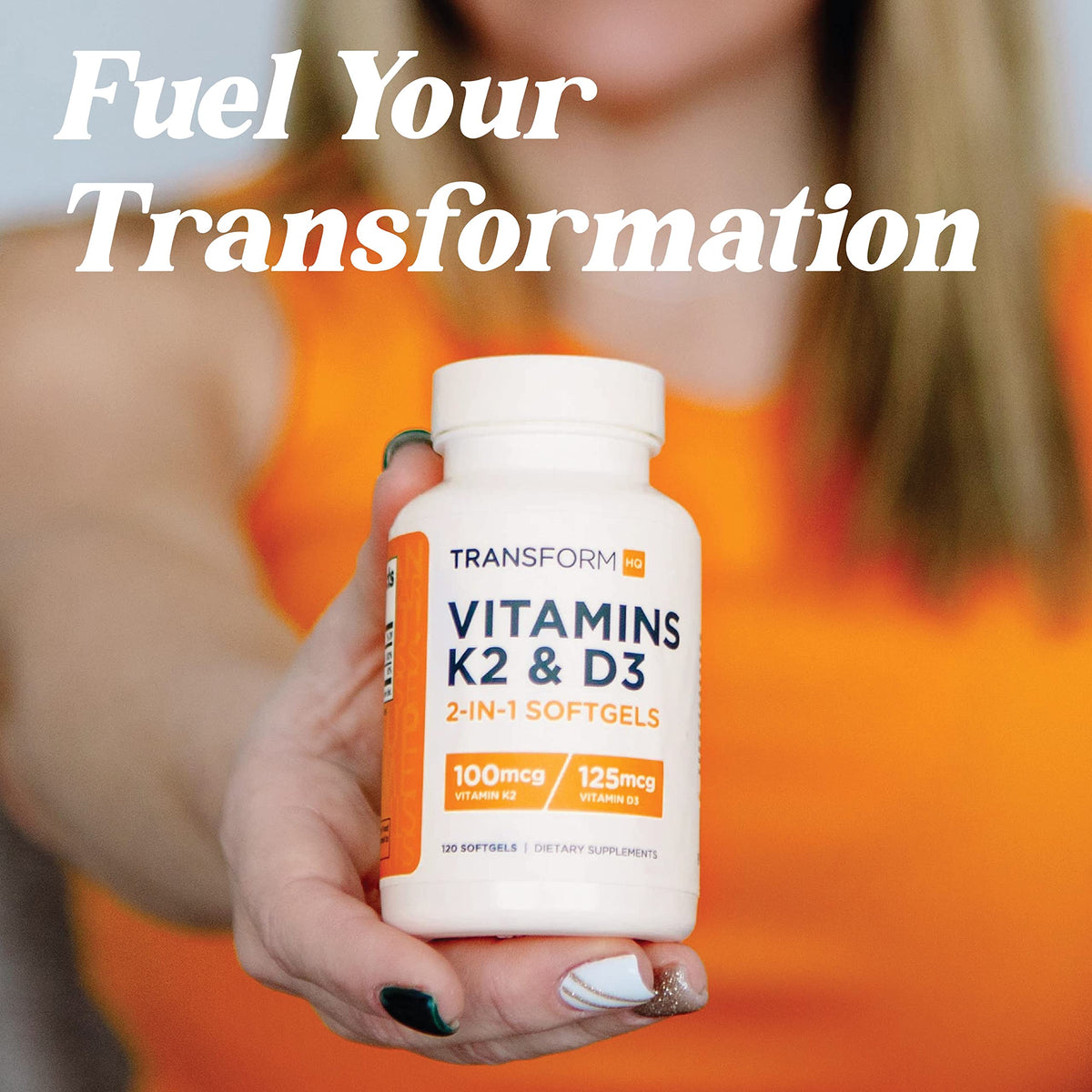 TransformHQ Vitamin K2 MK7 + Vitamin D3 5000 IU - 120 Softgels - image 5