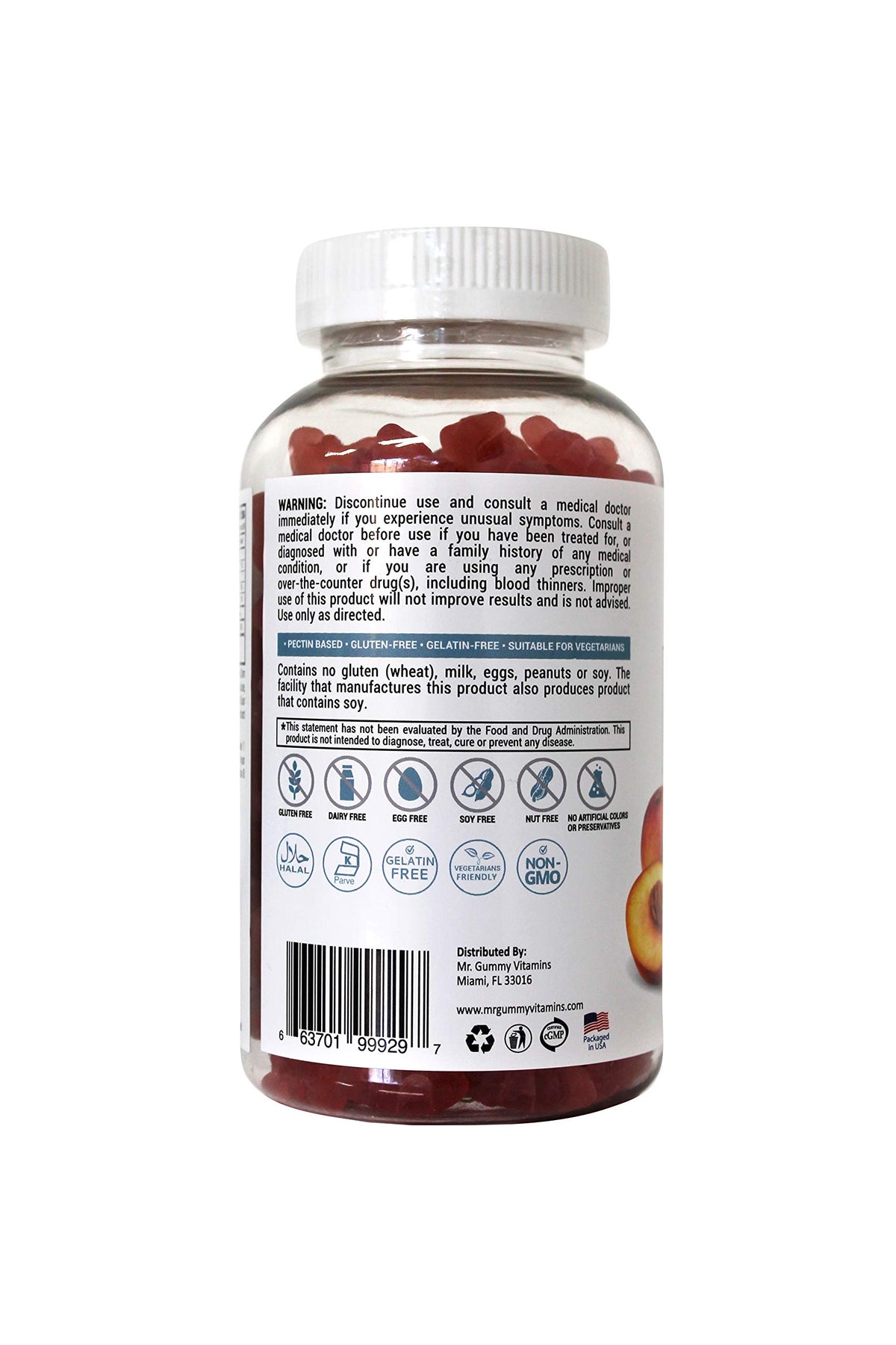 Lutrovita Vitamin D3 Mix Gummy Peach & Sour Cherry - 180 Count - image 7