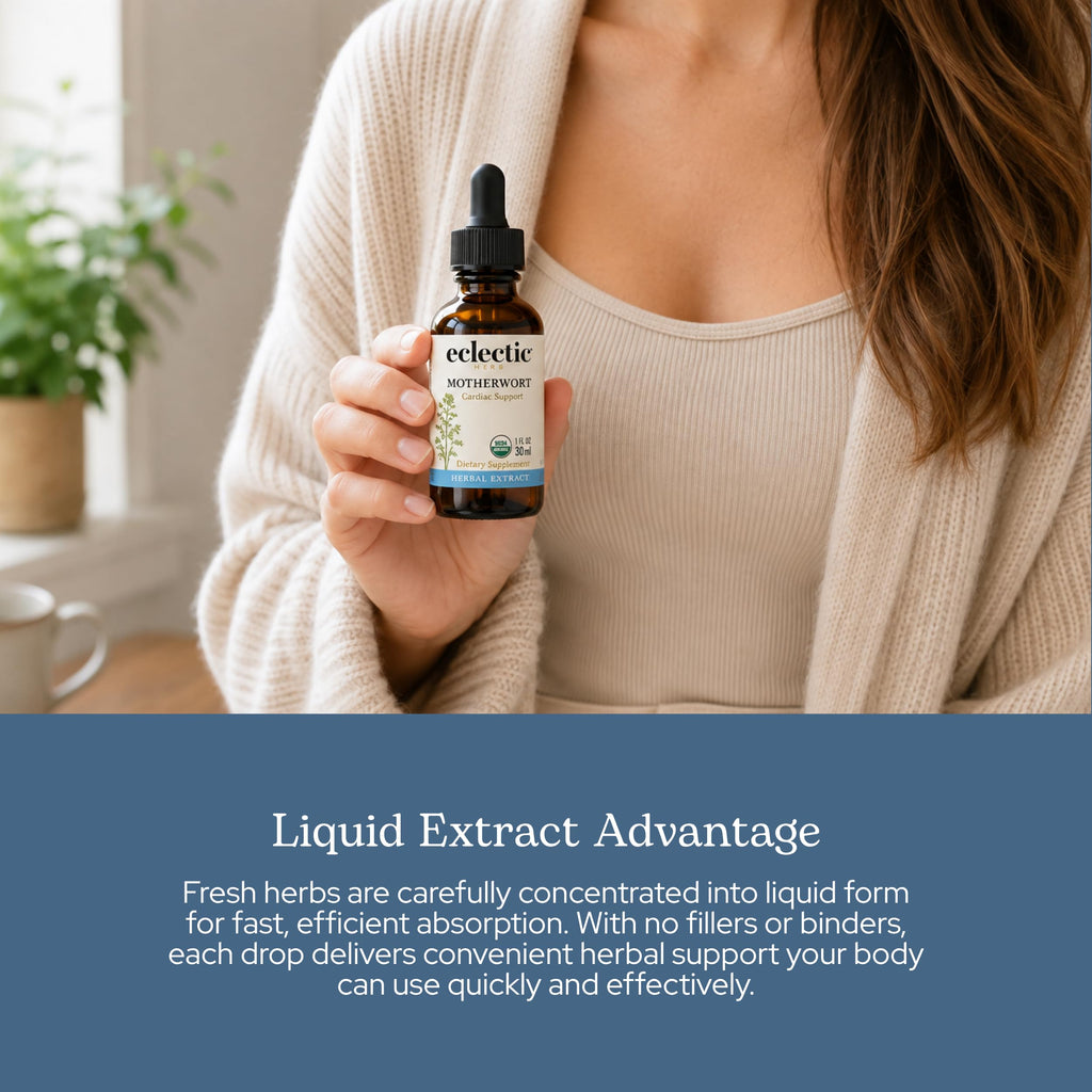 Eclectic Institute Motherwort Extract Circulatory Support - 2 fl oz - image 5
