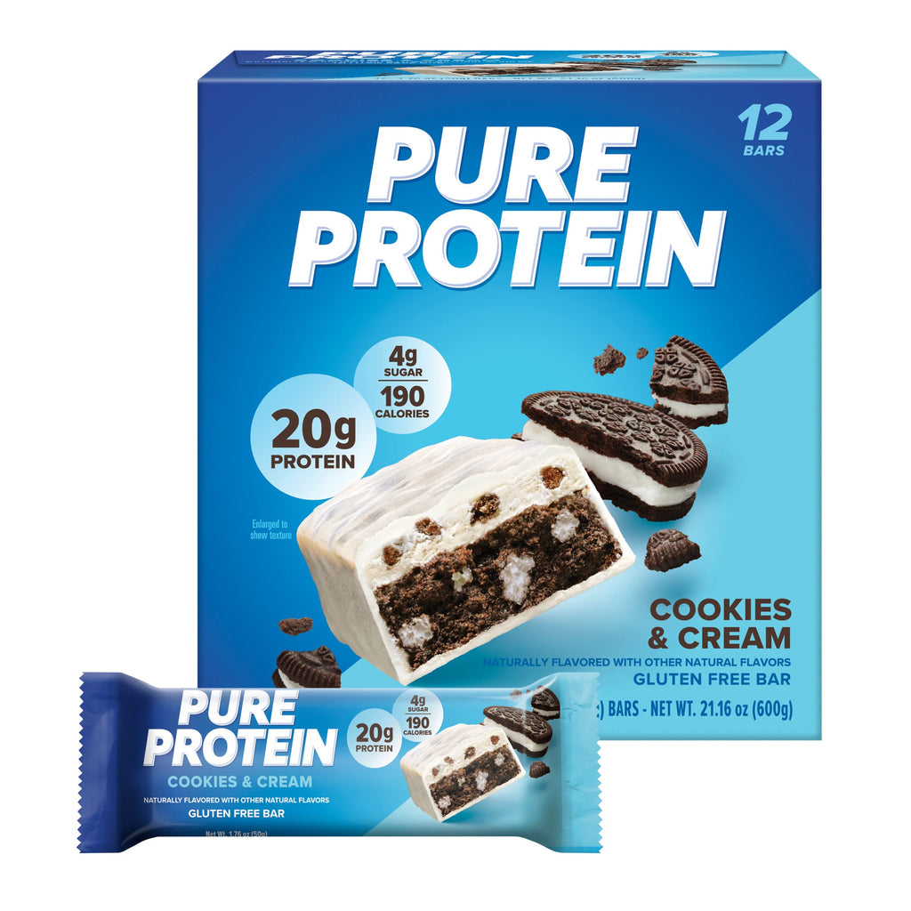 Lyric's Kitchen Pure Protein Bars Cookies & Cream - 12 Count