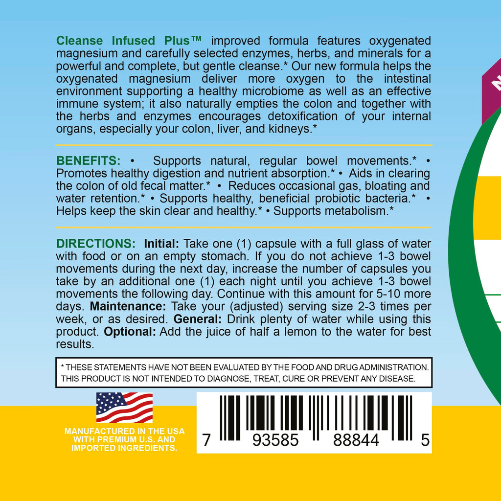 Life Infused Cleanse Plus Colon Cleanse - 90 Vegan Capsules - image 7