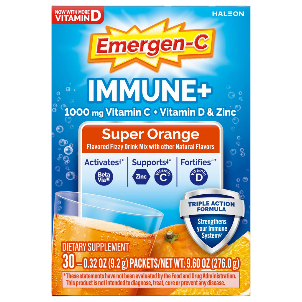 Emergen-C Immune+ Triple Action Immune Support Powder - 30 Packets - image 12