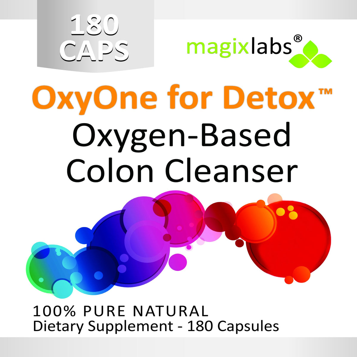 MagixLabs OxyOne for Detox Colon Cleanser - 180 Capsules - image 2