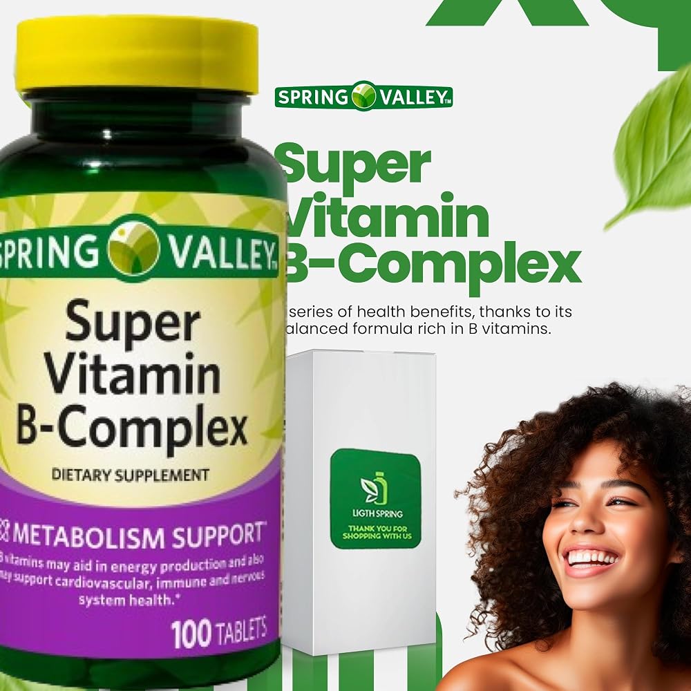 LightSpring Super Vitamin B-Complex 100 Tablets - 100 Count - image 3