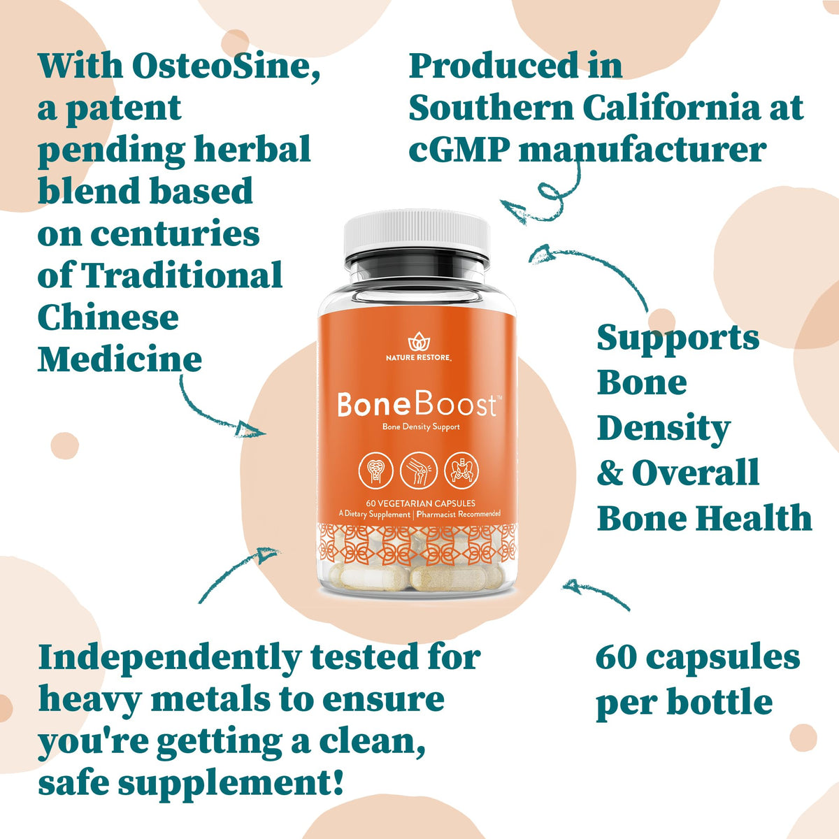 Nature Restore BoneBoost Bone Density Supplement - 90 Capsules - image 4