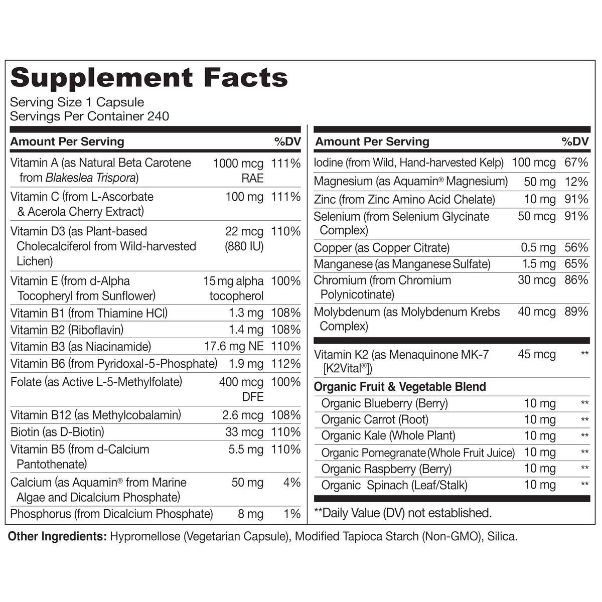 NATURELO Multivitamin for Men One Daily - 240 Vegetarian Capsules - image 3