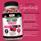 Kaya Naturals Beet Root Powder 1300 mg - 30 Capsules - image 5