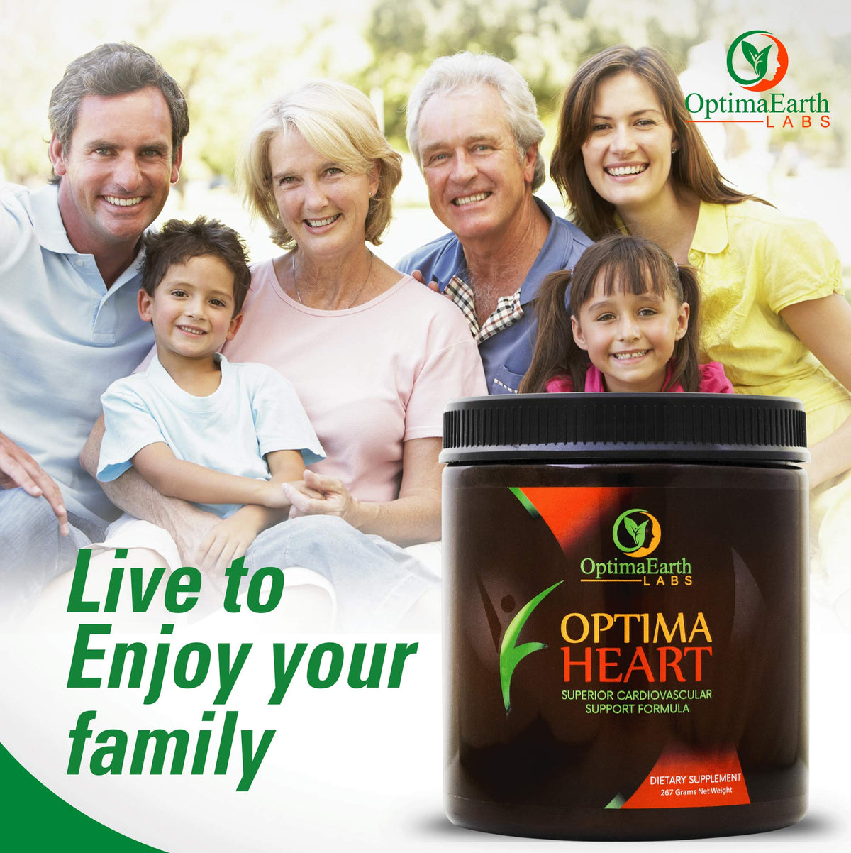 OptimaEarth Optima Heart Vitamin C & L-Lysine Powder - 30 Servings - image 3