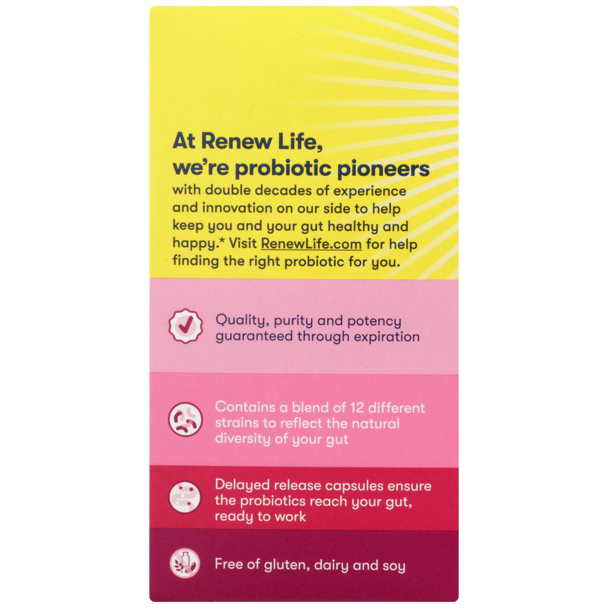 Renew Life Women's Care Probiotic 90 Billion CFU - 60 Capsules - image 5