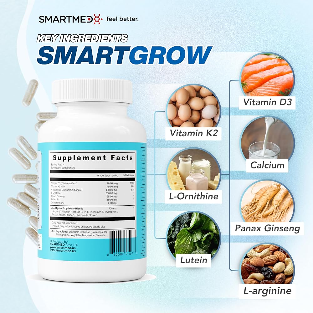 SMARTMED SMARTGROW 5-in-1 Premium Height Growth - Calcium
