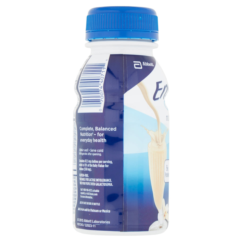Ensure Original Nutrition Shake Vanilla - 12 Pack (8 fl oz each) - image 3