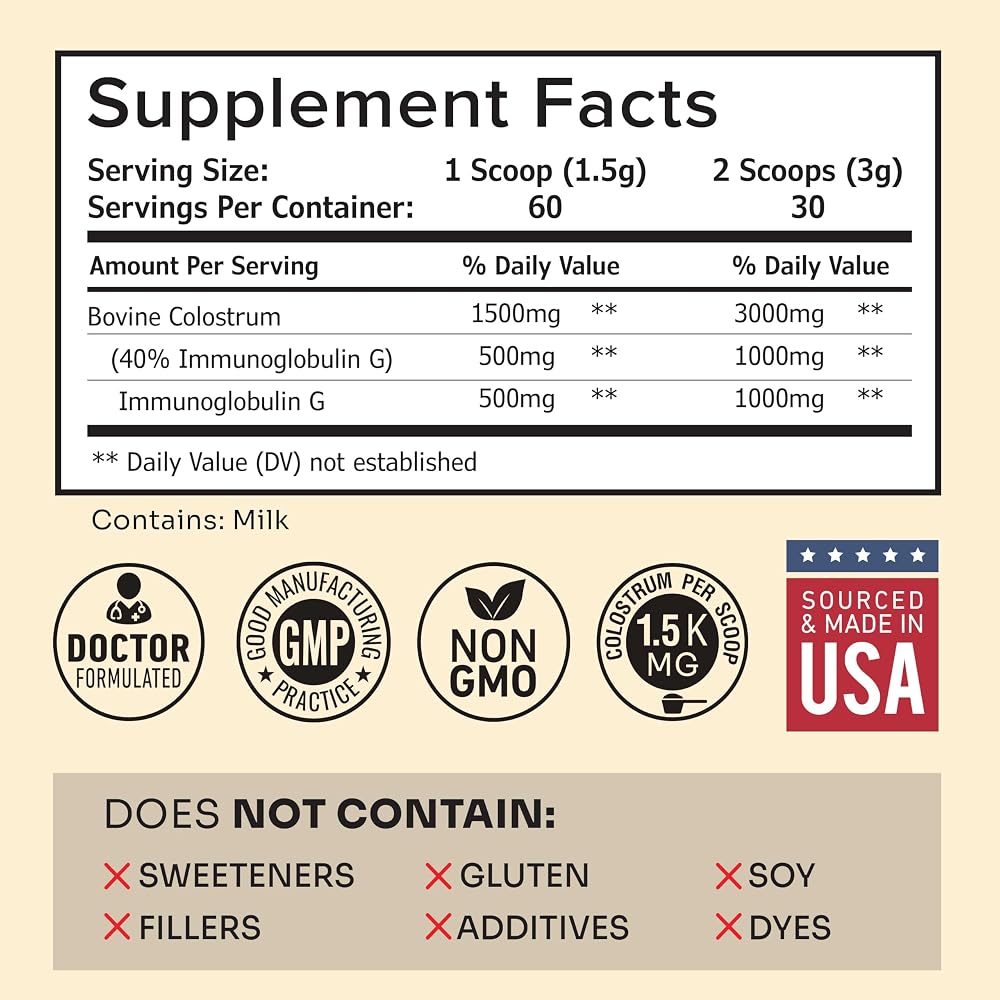 Schiffer Health Colostrum Powder Immune Support - 60 Servings - image 6