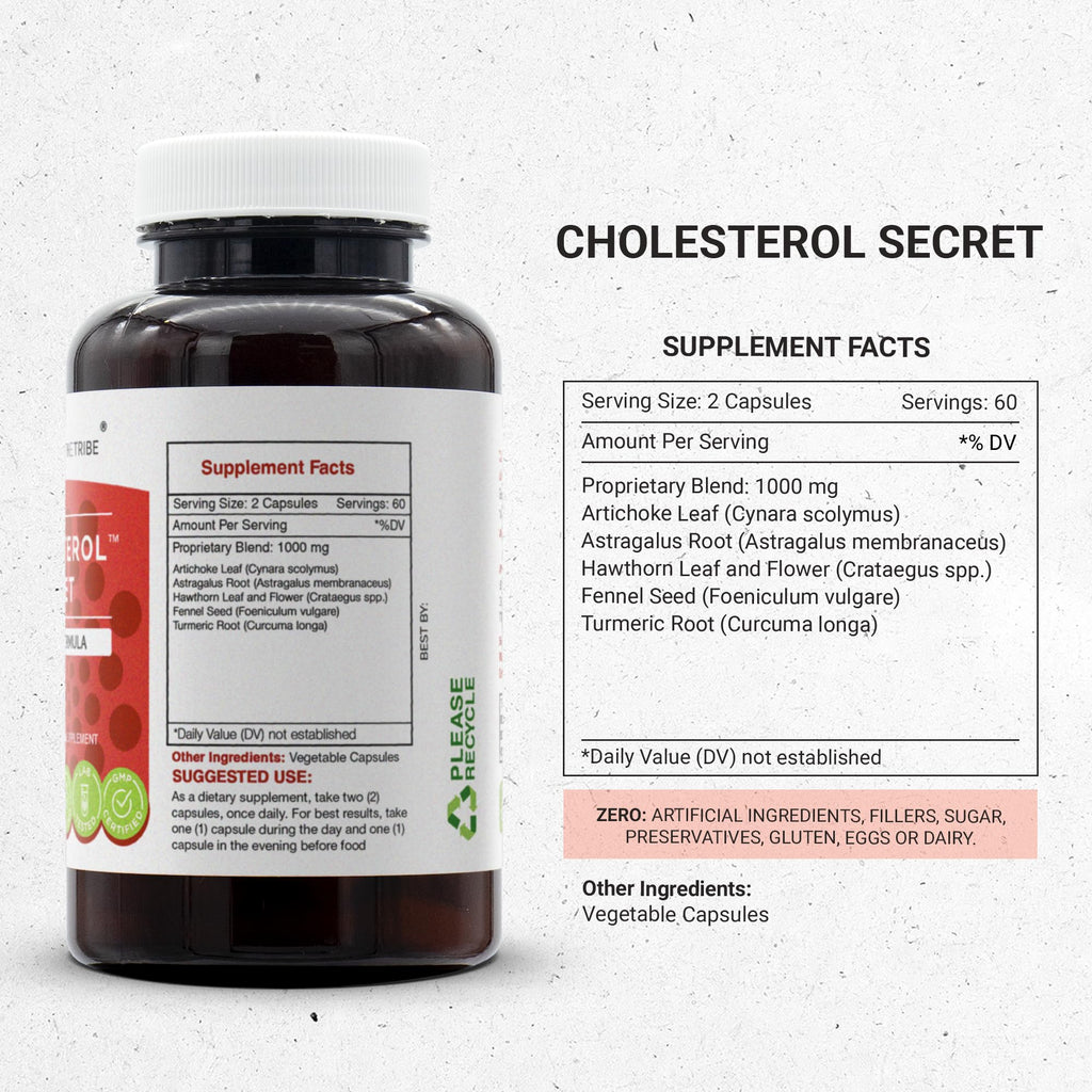 Secrets of the Tribe Cholesterol Secret 60/120 Capsules