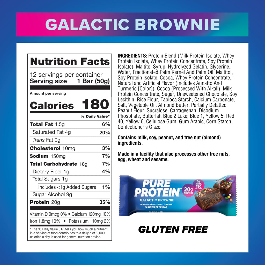 Pure Protein Bars, High Protein, Nutritious Snacks to Support Energy