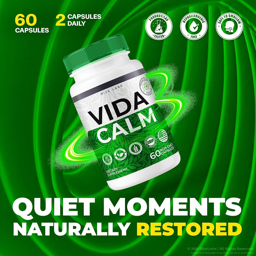 rize labs Vida Calm Advanced Formula Capsules for Stress - 120 Capsules - image 3